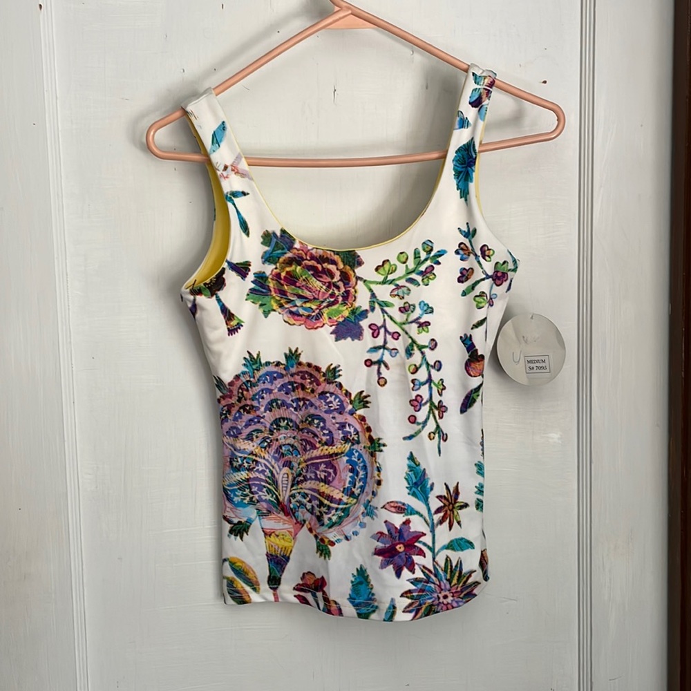 Kos USA Floral Tank Too